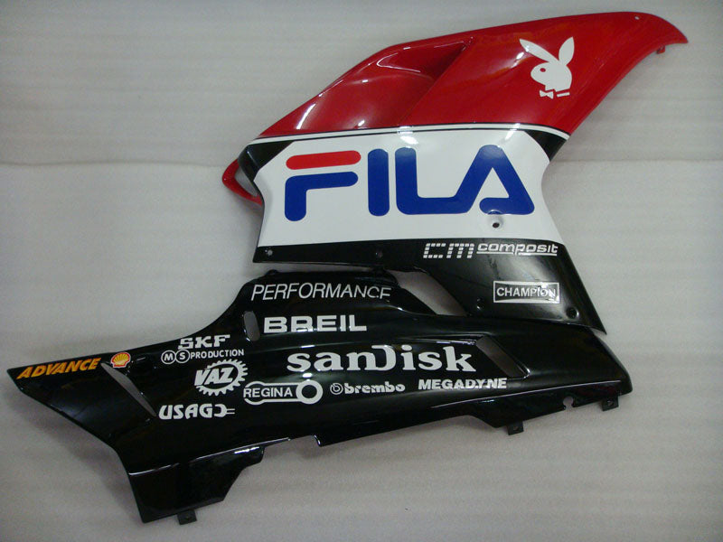 Red and Black FILA - Ducati 848/1098/1198 07-11 Fairing Kit