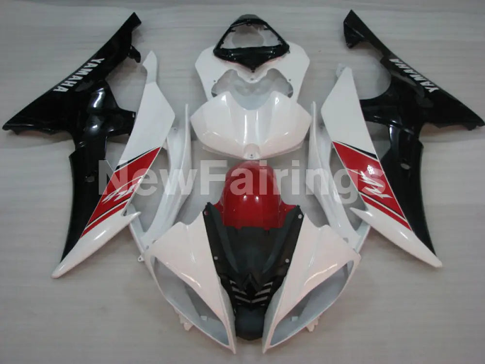 Red White and Black Factory Style - YZF-R6 08-16 Fairing Kit