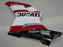 Load image into Gallery viewer, Red and White Black Enel - Ducati 848 07-11 Fairing Kit
