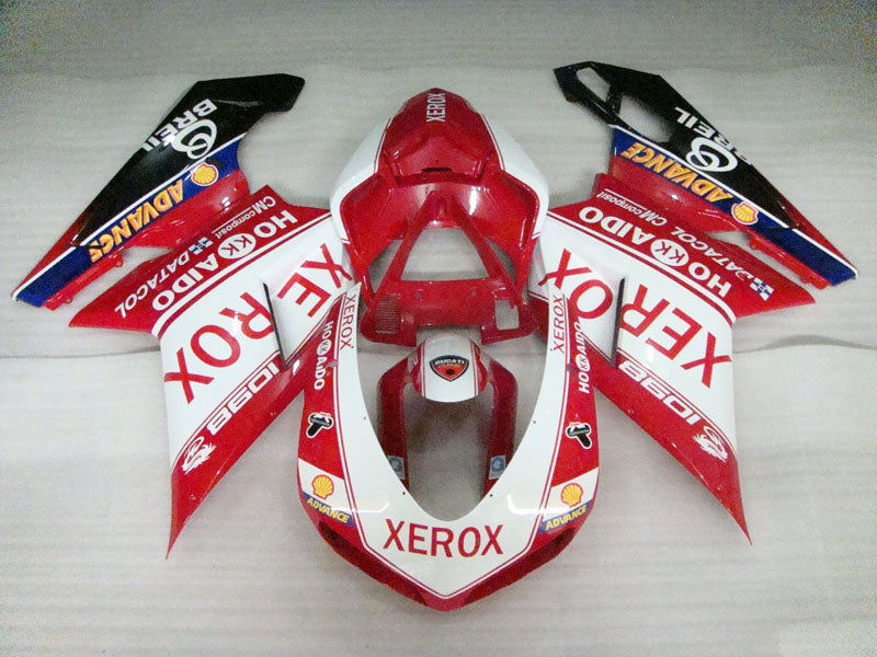Red White and Black Xerox - Ducati 1098 07-11 Fairing Kit