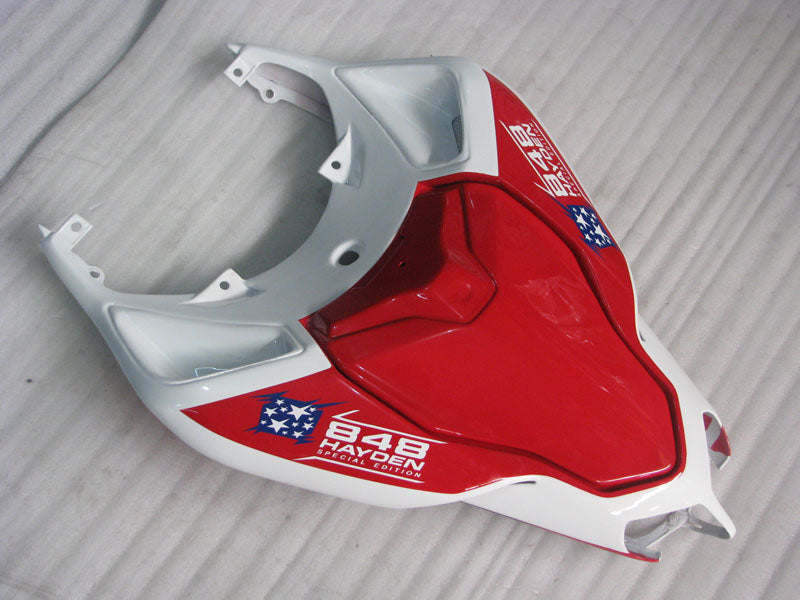Red and White Blue Star - Ducati 848 07-11 Fairing Kit