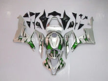 Load image into Gallery viewer, Silver and Green Factory Style - CBR600RR 07-08 Fairing Kit