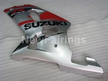 Load image into Gallery viewer, Silver and Red Black Factory Style - GSX-R600 01-03 Fairing Kit