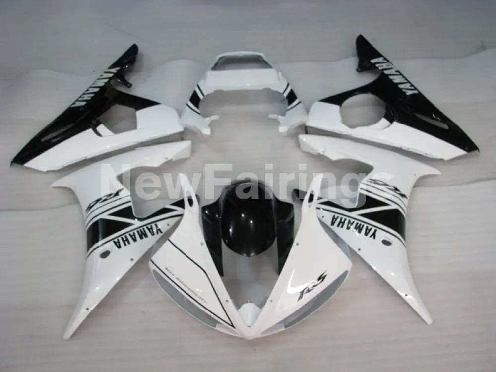 White and Black Factory Style - YZF-R6 03-04 Fairing Kit Vehicles & Parts > Vehicle Parts & Accessories > Motor Vehicle