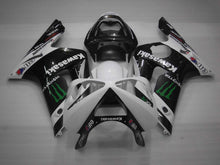 Load image into Gallery viewer, White and Black Monster - NINJA ZX-6R 03-04 Fairing Kit