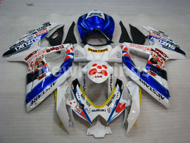 White and Blue Dark Dog - GSX-R600 08-10 Fairing Kit
