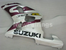 Load image into Gallery viewer, White and Purple Red Factory Style - GSX-R600 01-03 Fairing Kit