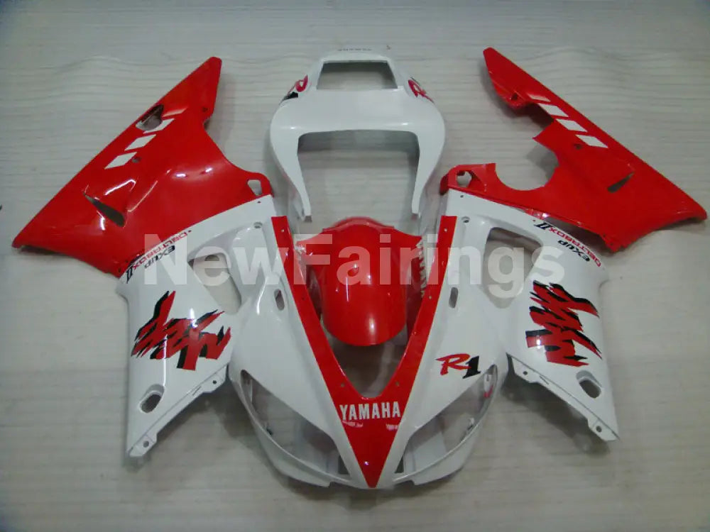White Red Factory Style - YZF-R1 98-99 Fairing Kit
