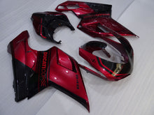 Load image into Gallery viewer, Wine Red and Black Factory Style - Ducati 848 07-11 Fairing