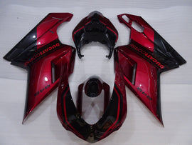 Wine Red and Black Factory Style - Ducati 848 07-11 Fairing
