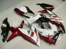 Load image into Gallery viewer, Wine Red and White Black Factory Style - GSX-R600 08-10 Fairing Kit