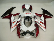 Load image into Gallery viewer, Wine Red and White Black Factory Style - GSX-R600 08-10 Fairing Kit