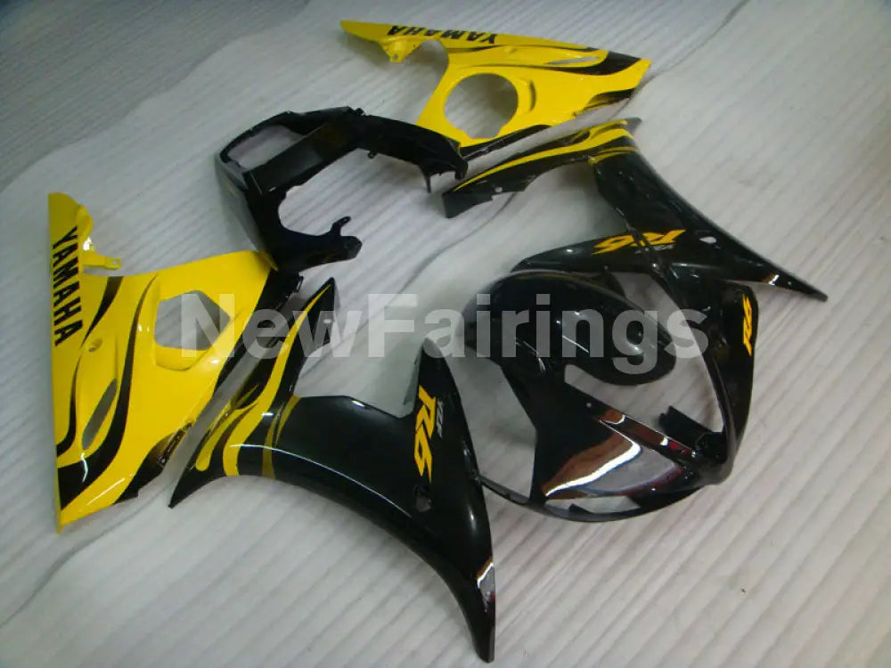 Heartfelt Yellow and Black YZF-R6 Fairing Kit – NewFairings