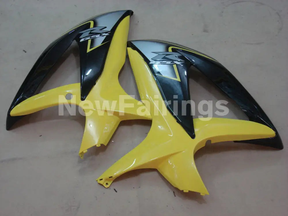 Yellow and Silver Black Factory Style - GSX-R600 08-10 – NewFairings