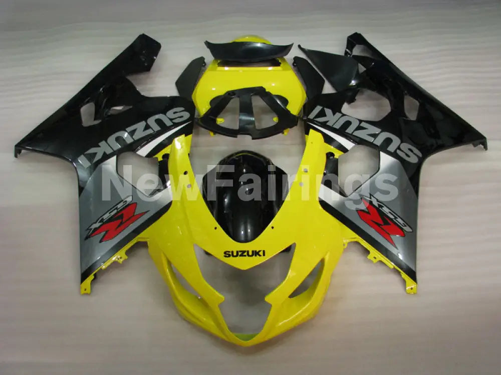Yellow Silver and Black Factory Style - GSX-R750 04-05 Fairing Kit ...